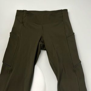 Lululemon army green leggings